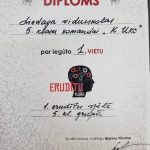 Read more about the article 5.klašu komandai ir 1.vieta erudītu konkursā