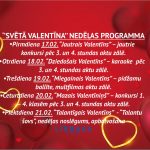 Read more about the article “Svētā Valentīna” nedēļas programma