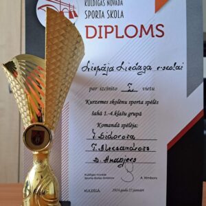 Read more about the article 🥇vieta Kurzemes skolēnu sporta spēlēs šahā
