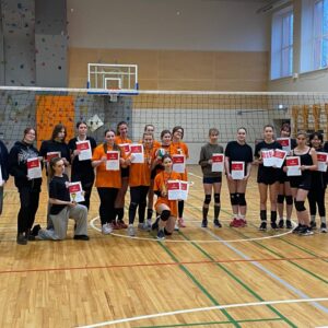 Read more about the article 🥈vieta starpskolu sacensības 🤾🏻‍♀️volejbolā meitenēm nelicencētām spēlētājām
