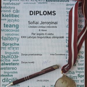 Read more about the article 🥈vieta XXII Latvijas lingvistiskā olimpiādē