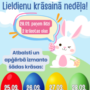 Read more about the article 🐰🐇🐣🌷Lieldienu krāsainā nedēļa!