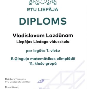 Read more about the article 📐E.Ģinguļa matemātikas olimpiāde 11.klašu grupā