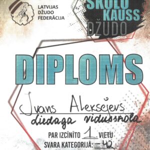 Read more about the article 🤼‍♂️1.vieta Latvijas skolu kausā džudo