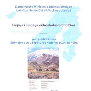 Read more about the article 📜Pateicība par piedalīšanos Ziemeļvalstu literatūras nedēļas 2024 norisē