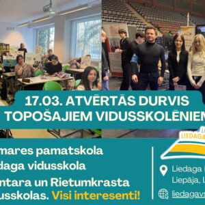 Read more about the article 17.03. 🙋🏻‍♂️Atvērtās durvis topošajiem vidusskolēniem