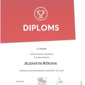 Read more about the article Sasniegumi Liepājas valstspilsētas🧪ķīmijas olimpiādē