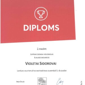 Read more about the article Sasniegumi Liepājas valstpilsētas 📐matemātikas olimpiādē