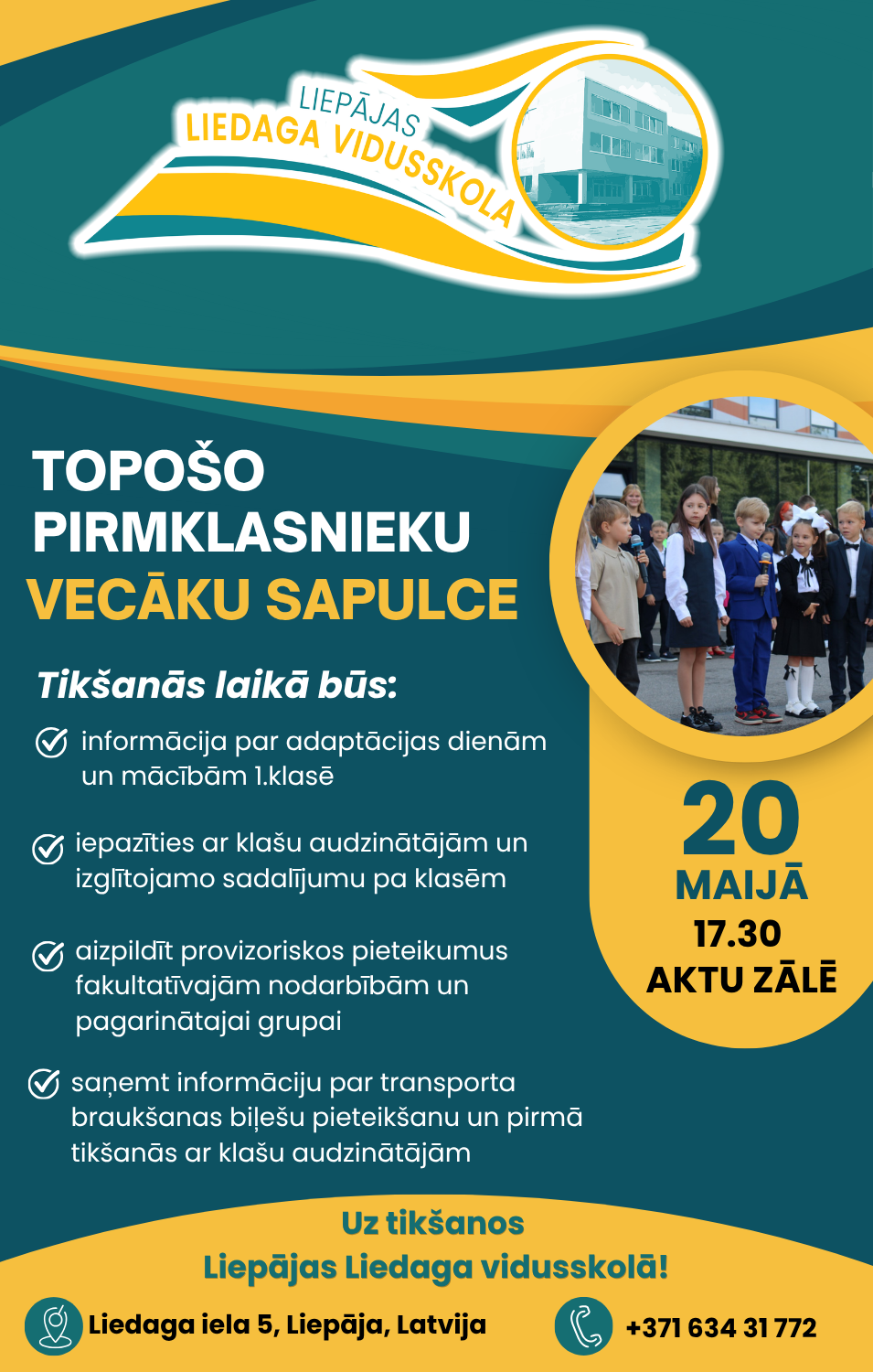 You are currently viewing 👨‍👩‍👧‍👦Topošo pirmklasnieku vecāku tikšanās 20.maijā pl. 17.30
