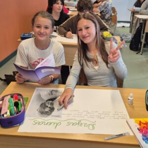 Read more about the article 6.c klases skolēni literatūras stundā iepazina Aspazijas biogrāfiju📜 un daiļradi🎭