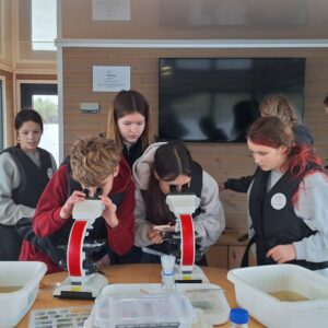 Read more about the article 7.c klases skolēni piedalījās STEM projekta norisē “Ūdens pētniecība ar AkvaLab Liepājas ezerā”🔬💧